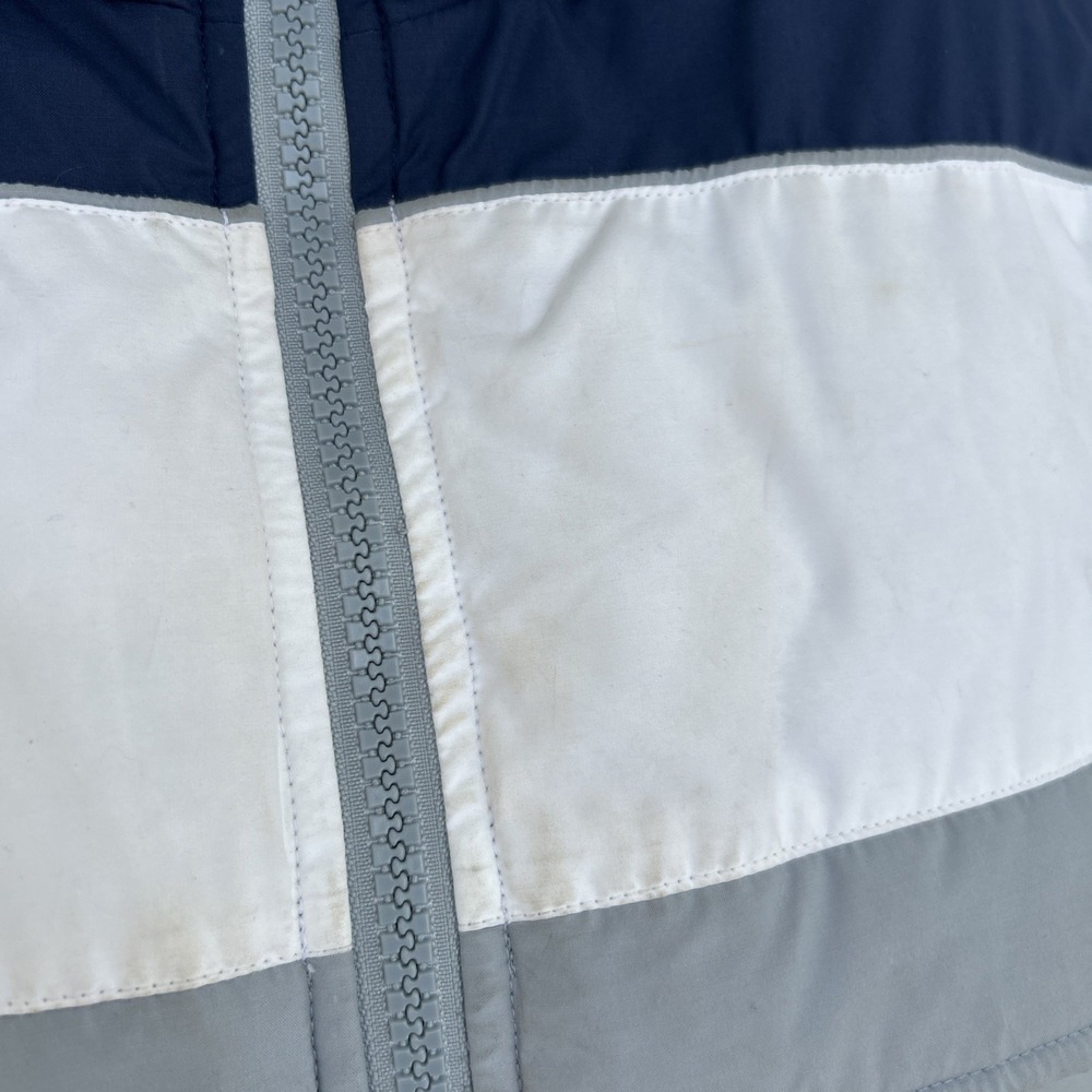 Vtg Profile‎ Down Jacket Mens Large Full Zip Ski Snowboard Navy White Gray - Picture 5 of 11